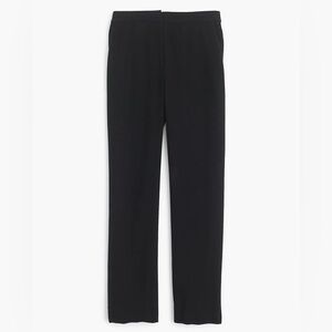 J. CREW Pull On Easy Pant in Matte Crepe Black sz 8